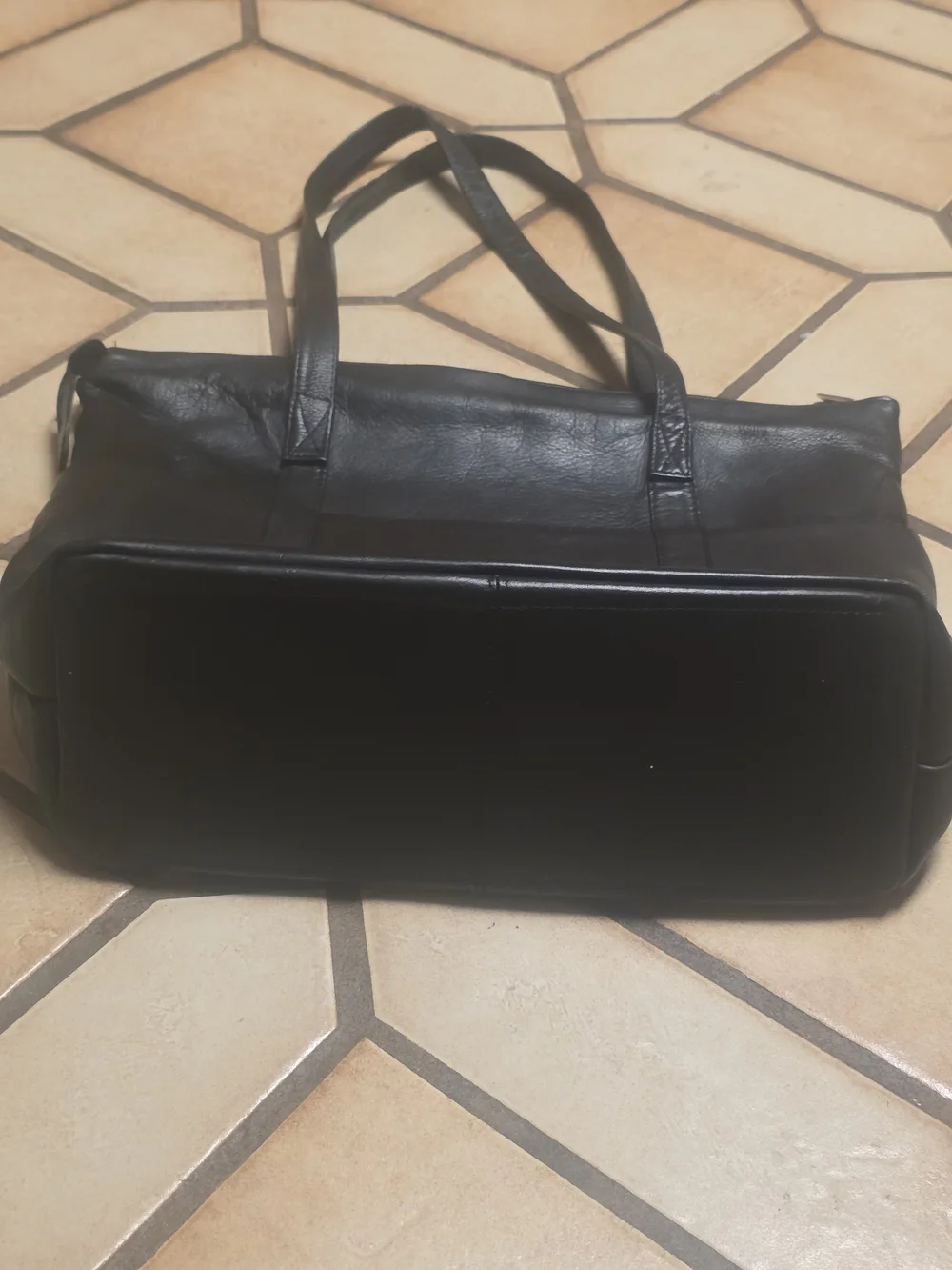 Wilsons Leather Black Leather Tote with Matching Wallet Set